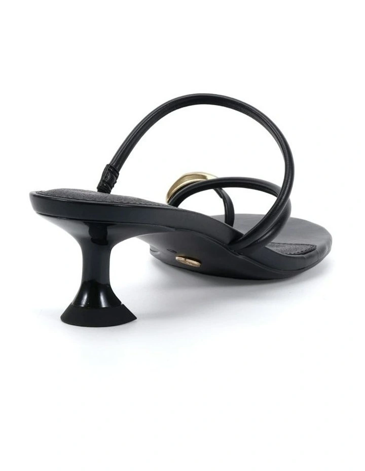 Unite Open Toe Heels in Black image 3