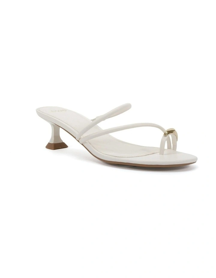 Unite Open Toe Heels in White image 2