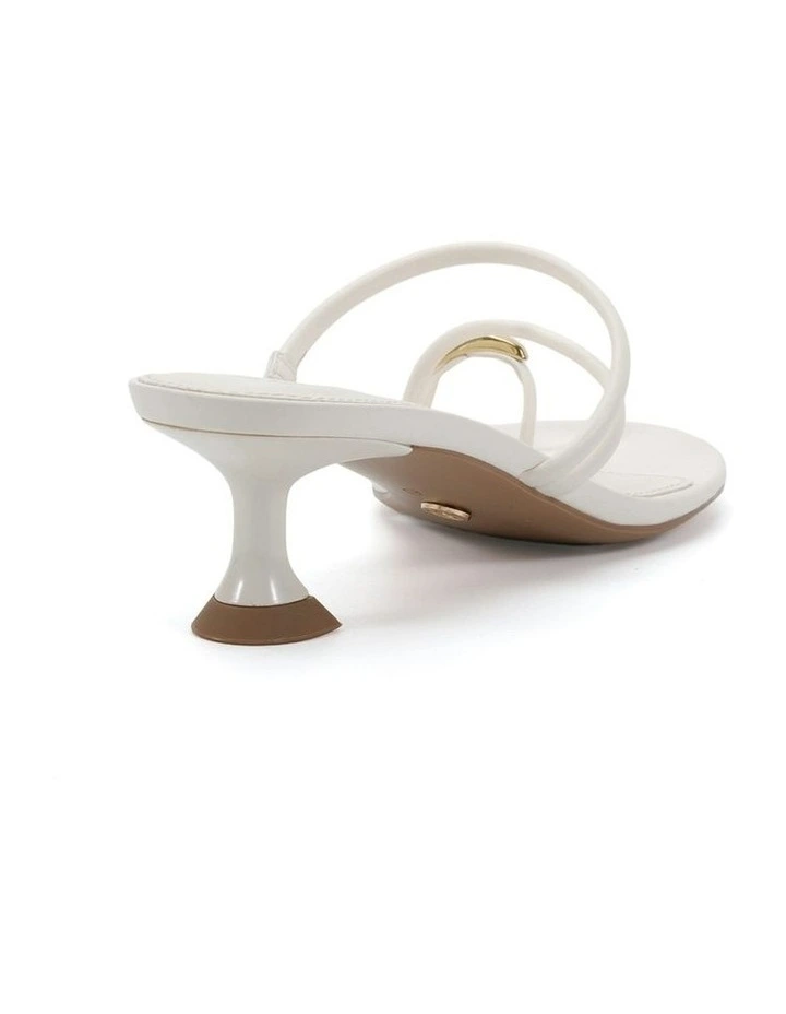 Unite Open Toe Heels in White image 3