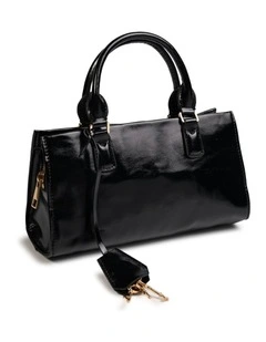 Alder Top Handle Bag in Black