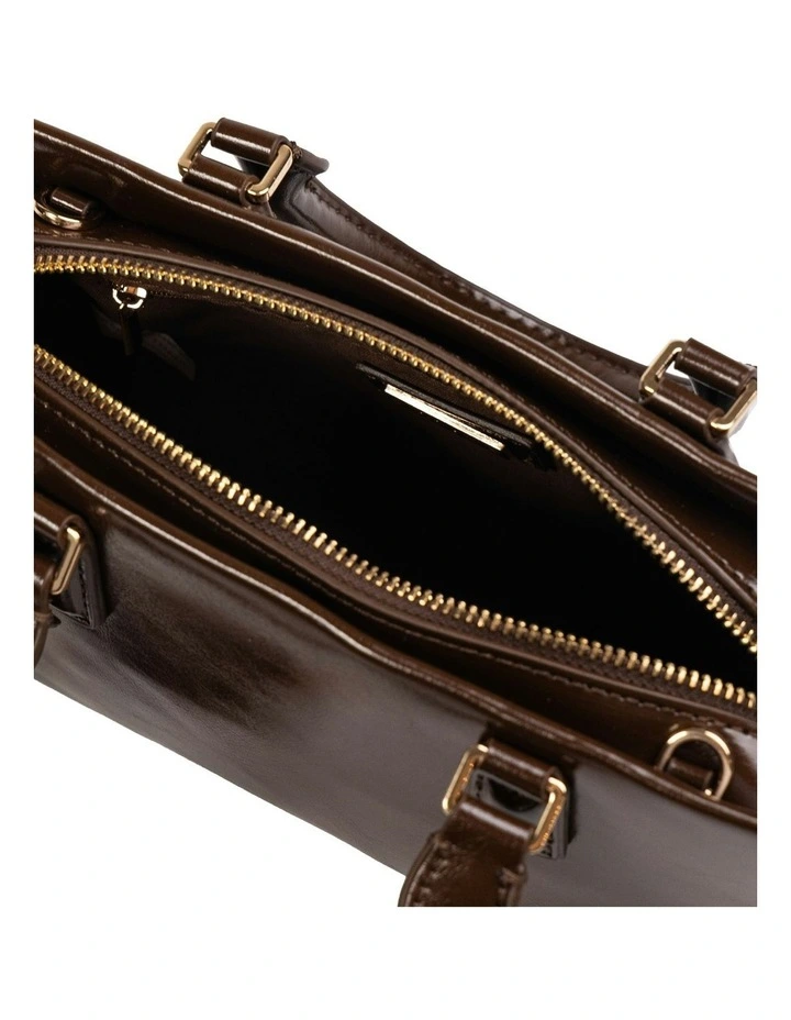 Alder Top Handle Bag in Milk Chocolate image 4