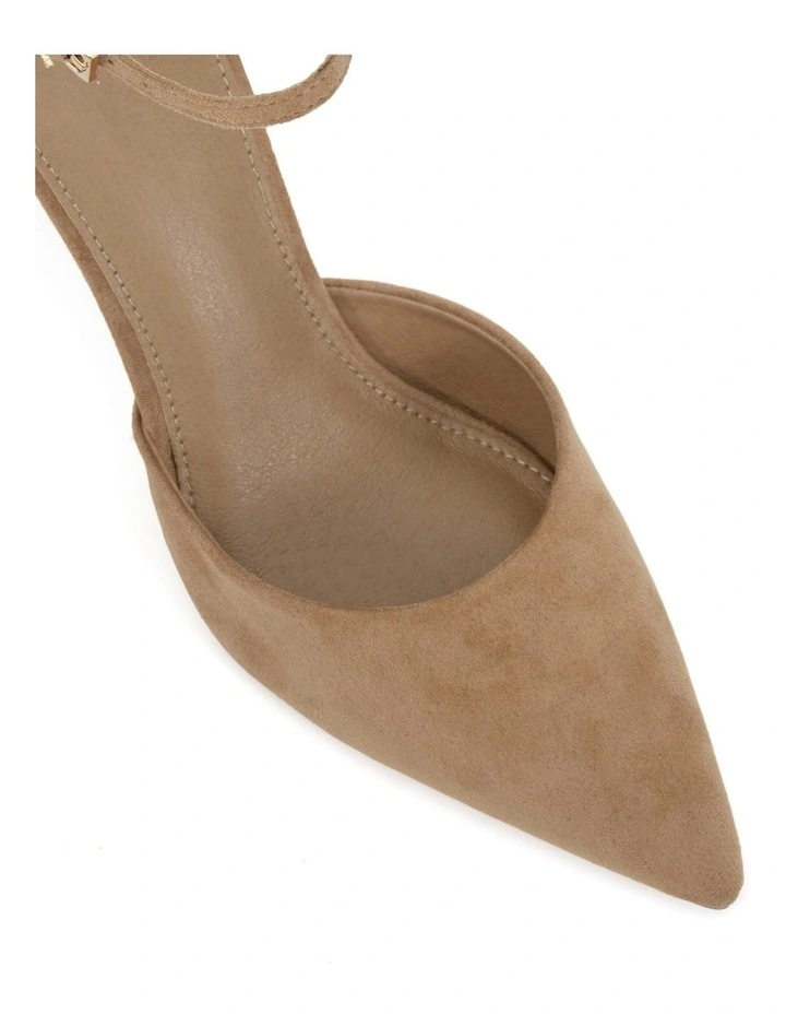 Iyana Court Heels in Biscoff Suede image 4