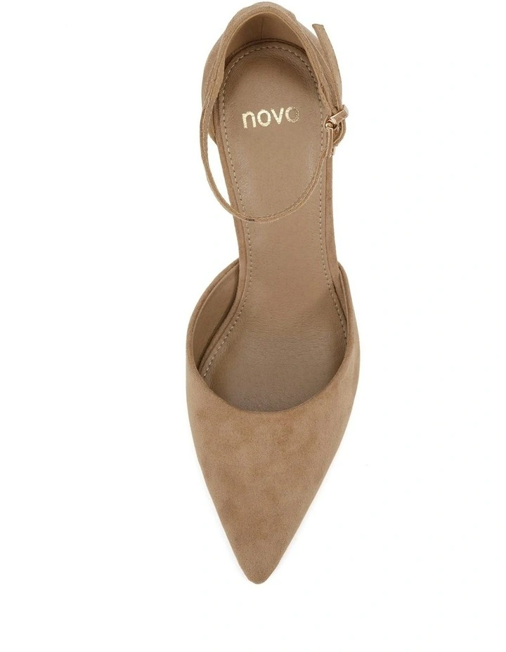 Iyana Court Heels in Biscoff Suede image 5