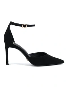 Iyana Court Heels in Black Suede