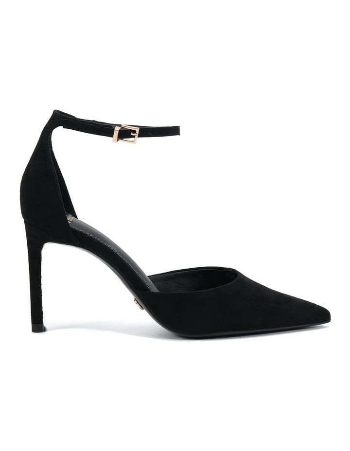 Iyana Court Heels in Black Suede image 1