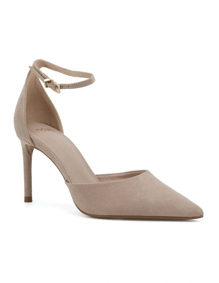 Iyana Court Heels in Nude Suede image 2