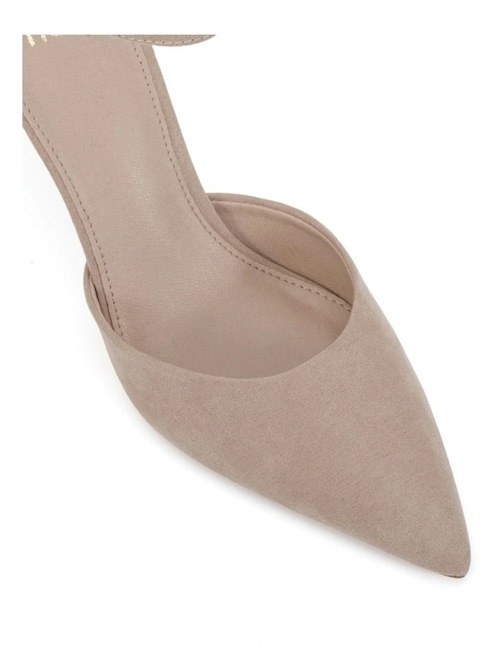 Iyana Court Heels in Nude Suede image 4