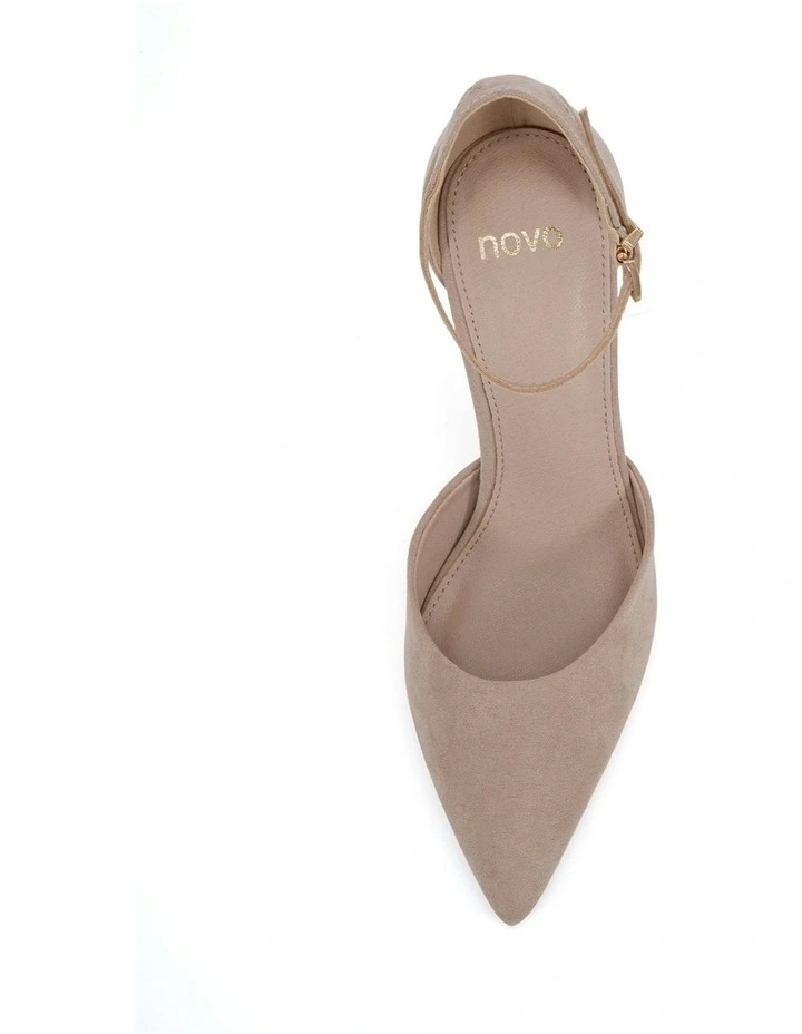Iyana Court Heels in Nude Suede image 5