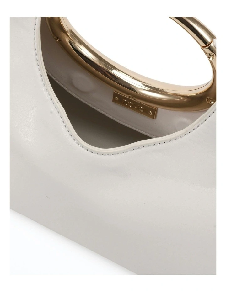 Axton Top Handle Bag in White image 3