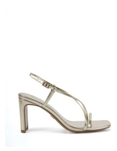 Passo Open Toe High Heels in Gold