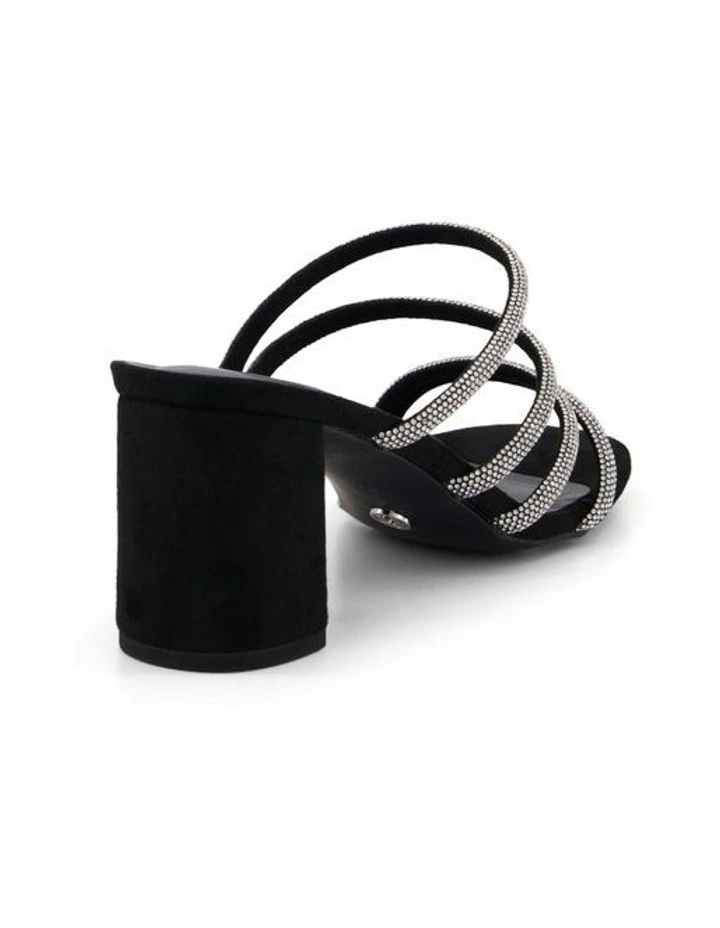 Payson Open Toe Block Heels in Black image 5