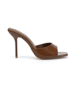 Yiruma Stiletto Mule Heels in Brown