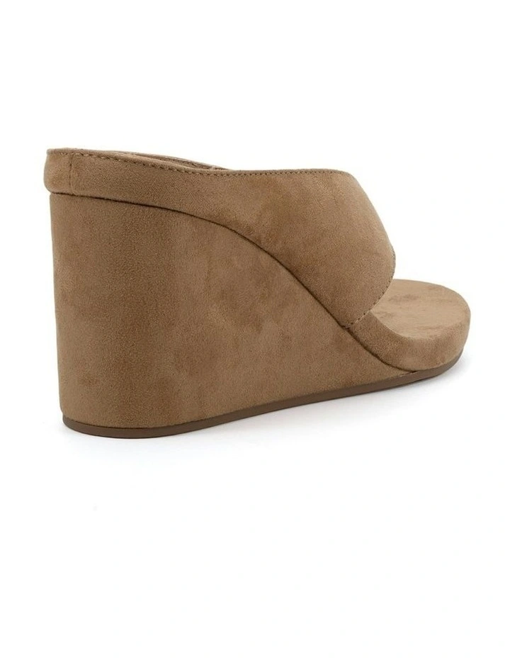 Yoasobi Wedge Sandals in Biscoff Suede image 3