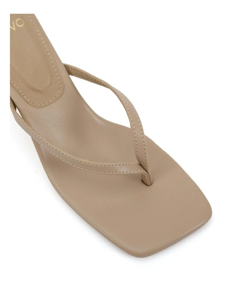 Zania Open Toe Mule Heels in Neutral image 4