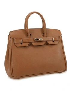 Adora Top Handle Bag in Tan