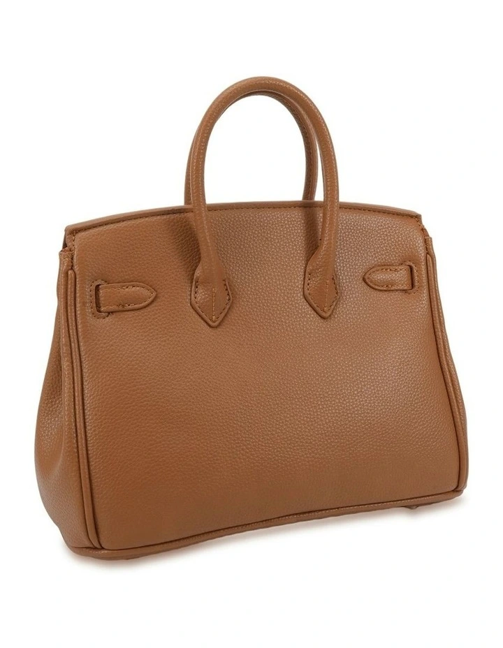 Adora Top Handle Bag in Tan image 2