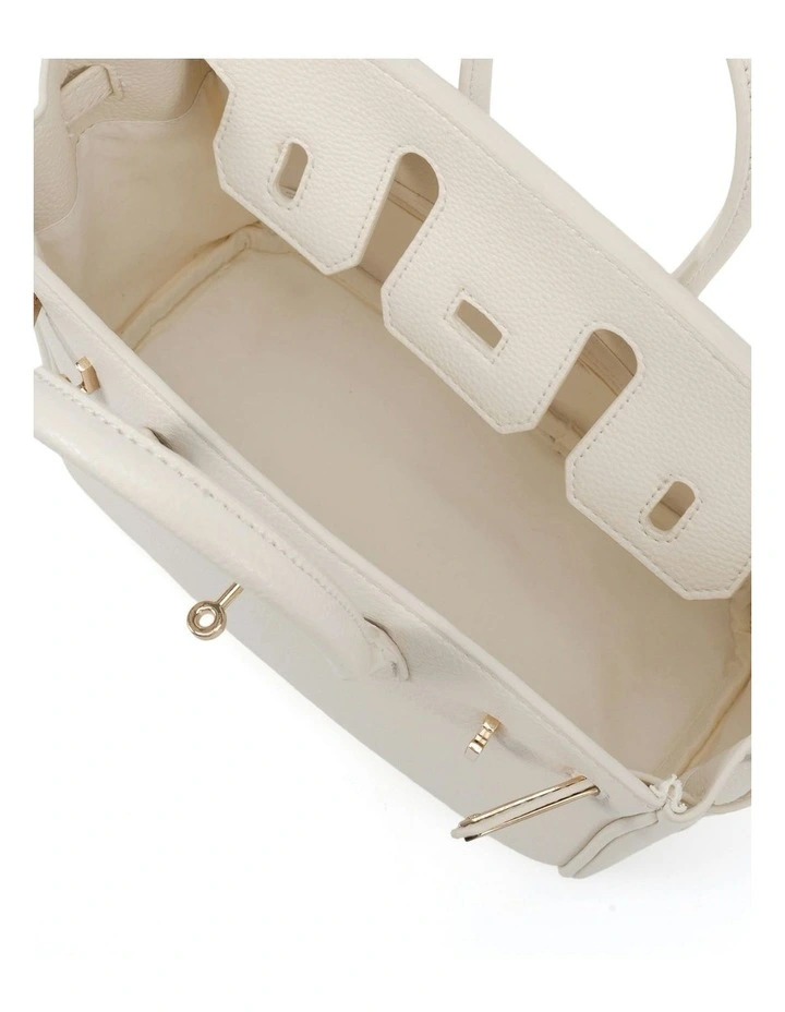 Adora Top Handle Bag in White image 3