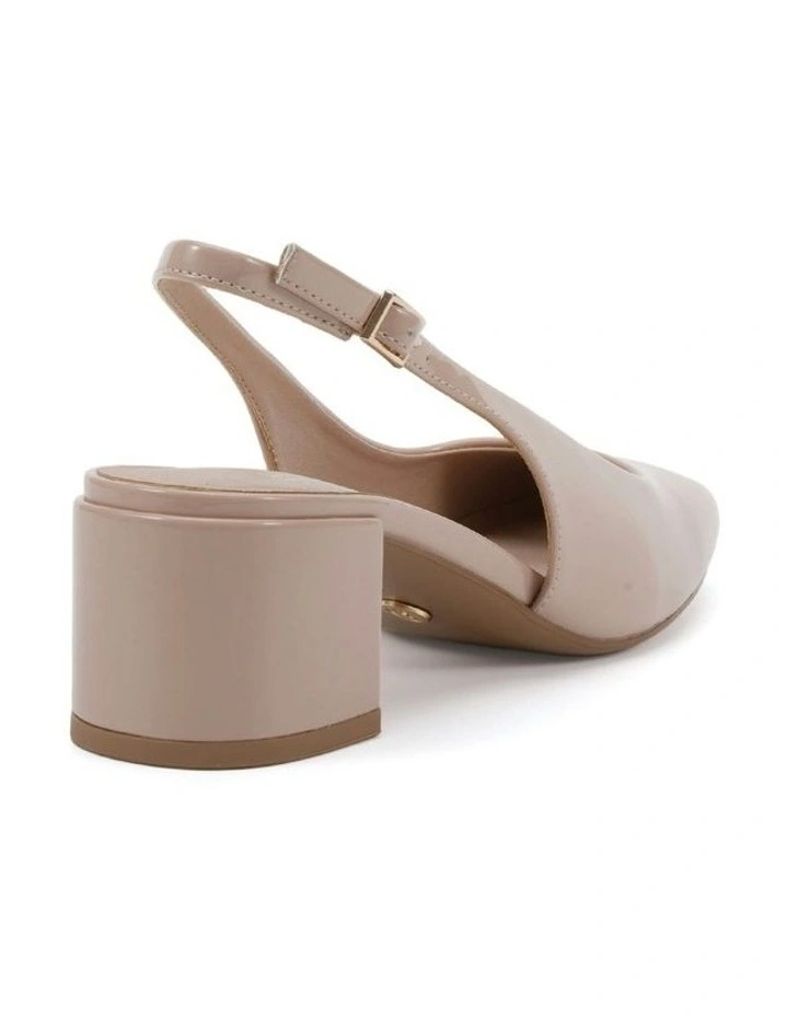 Ivoree Block Court Heels in Nude Patent image 3