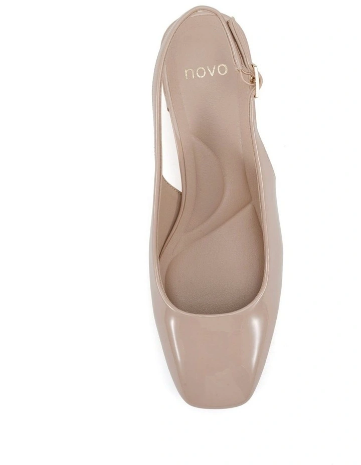 Ivoree Block Court Heels in Nude Patent image 5