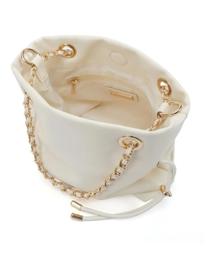 Antonio Crossbody Shoulder Bag in White image 3