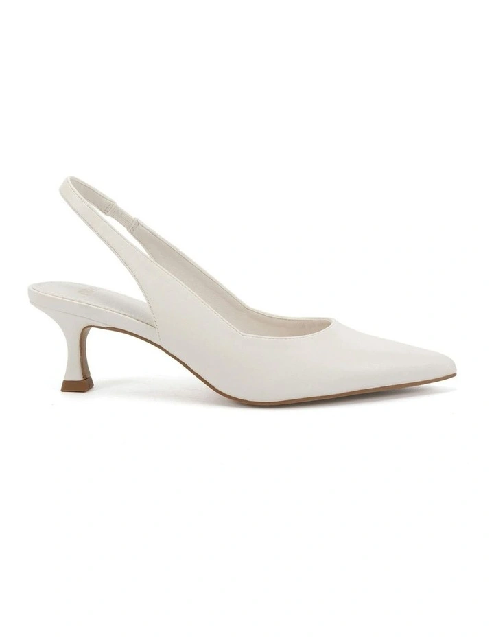 Idinna Heels in White Smooth image 1