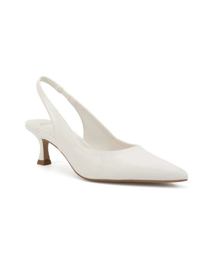 Idinna Heels in White Smooth image 2
