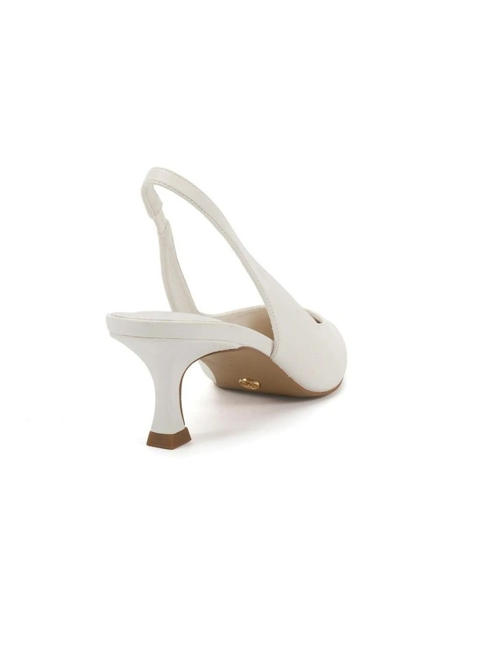 Idinna Heels in White Smooth image 3