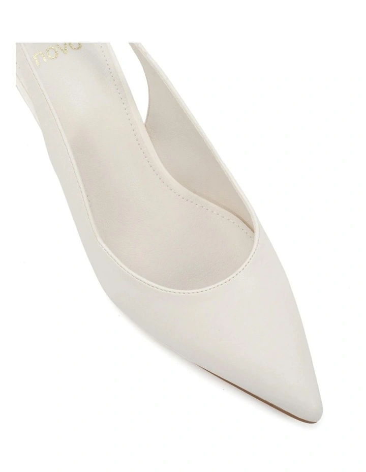 Idinna Heels in White Smooth image 4