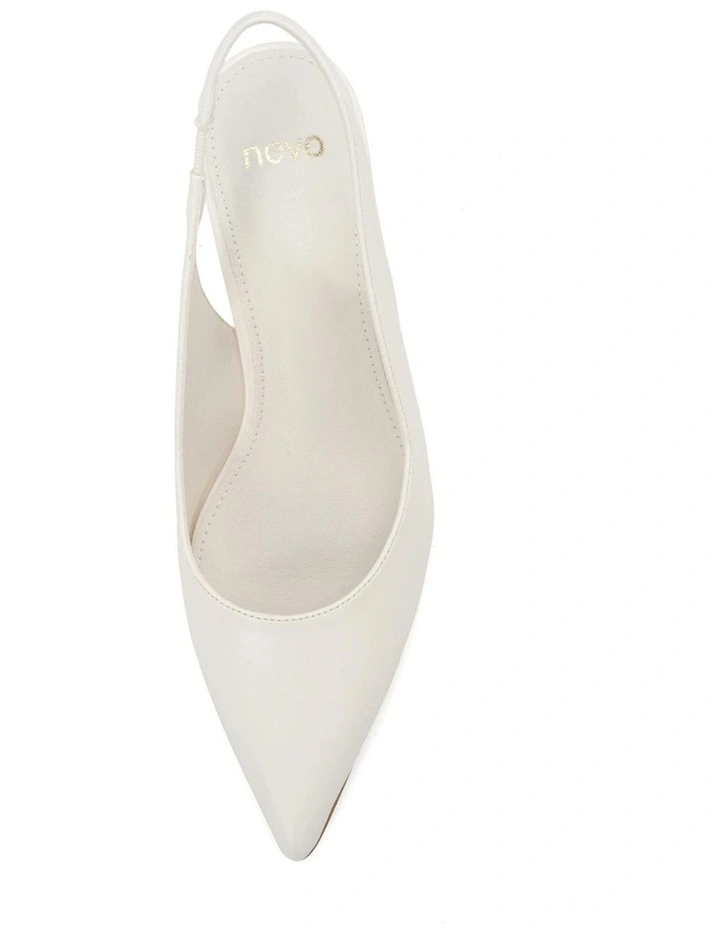 Idinna Heels in White Smooth image 5