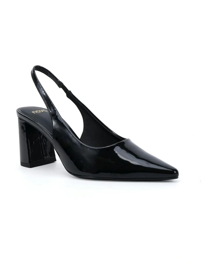 Irie Block Heels in Black Patent image 2