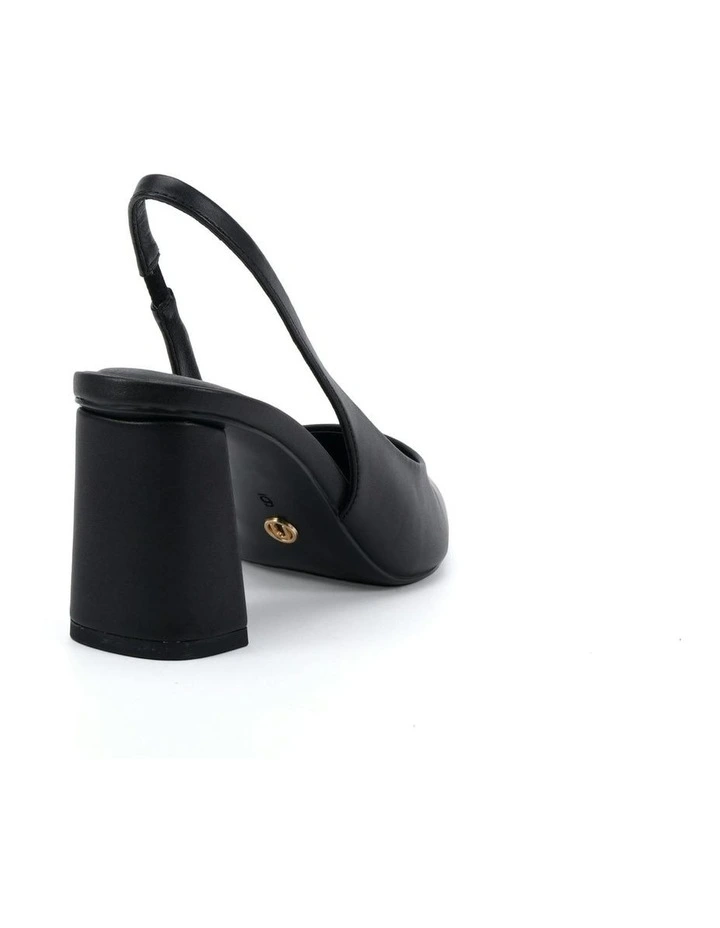 Irie Block Heels in Black Smooth image 3