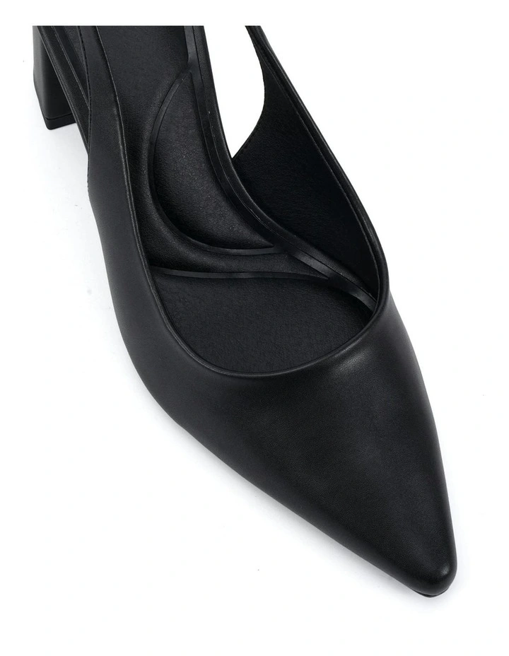 Irie Block Heels in Black Smooth image 4