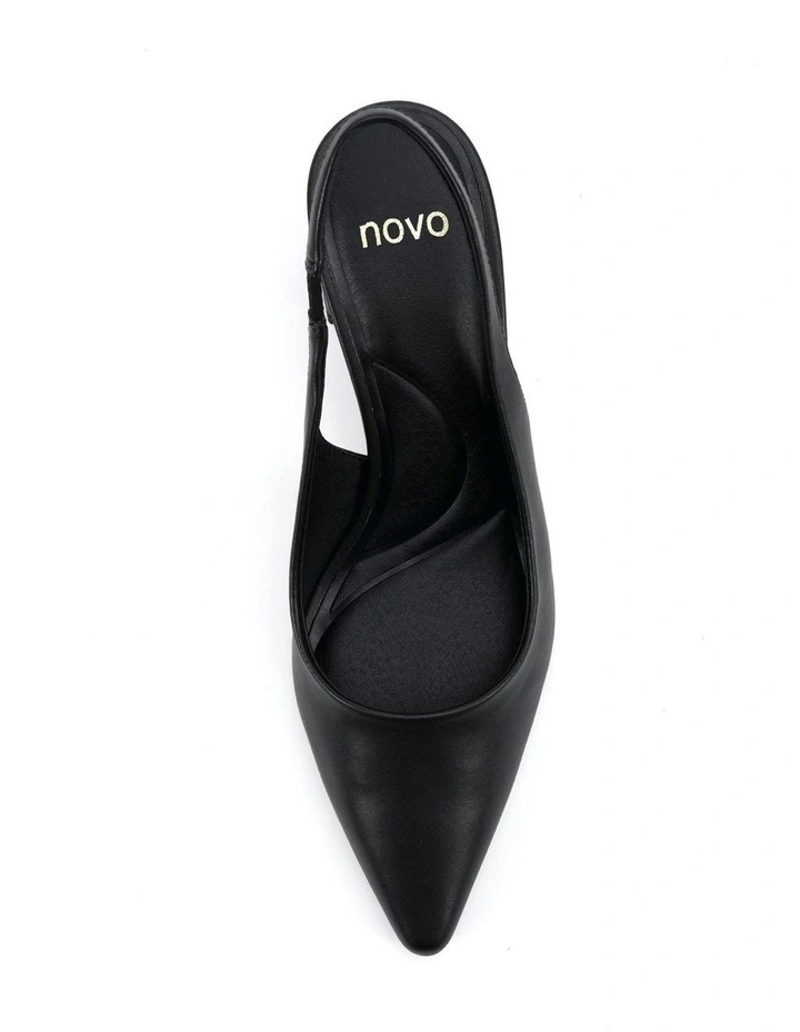 Irie Block Heels in Black Smooth image 5