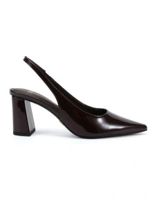 Irie Block Heels in Espresso Patent