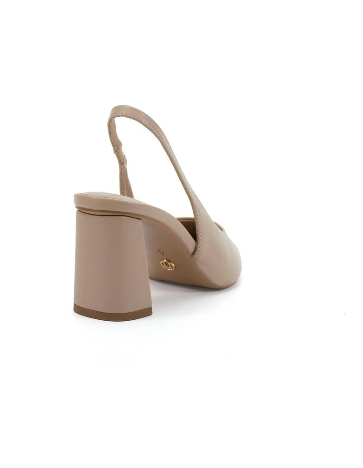 Irie Block Heels In Neutral Smooth image 3