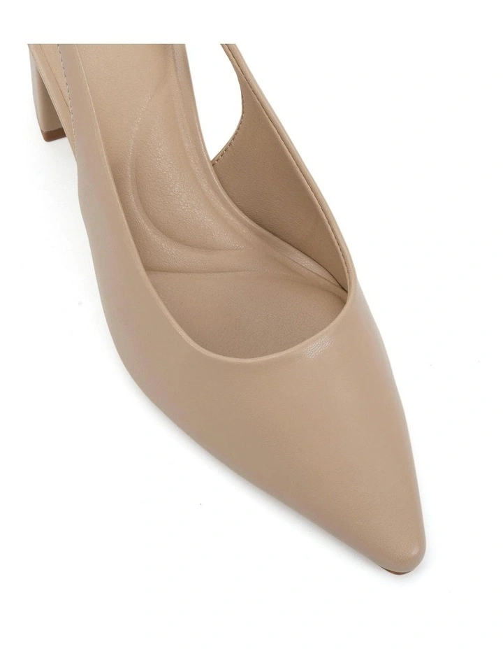 Irie Block Heels In Neutral Smooth image 4