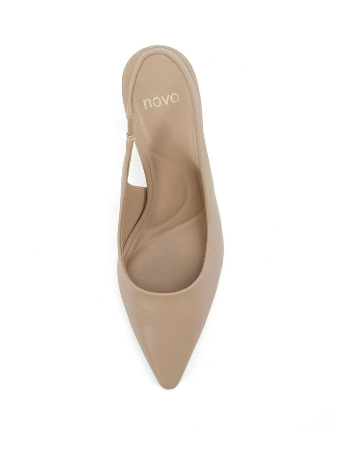 Irie Block Heels In Neutral Smooth image 5