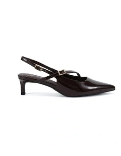 Isela Heels in Espresso Patent