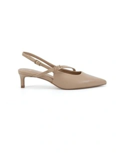 Isela Heels in Neutral Smooth