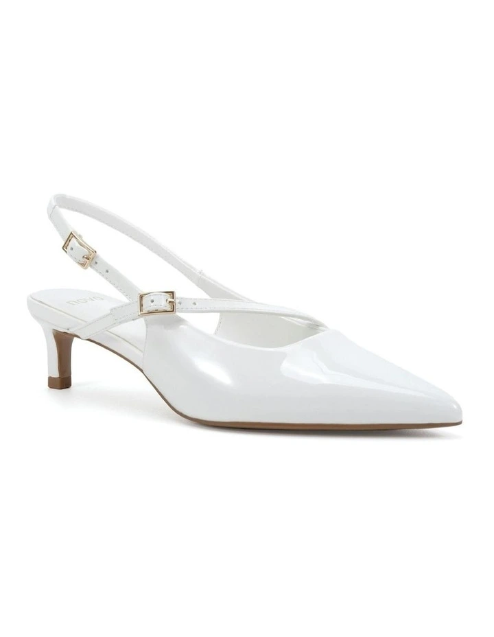 Isela Heels in White Patent image 2