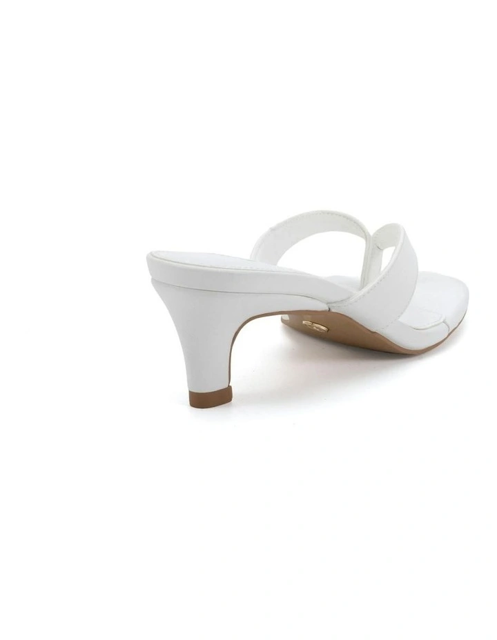 Valence Mule Heels In White image 3