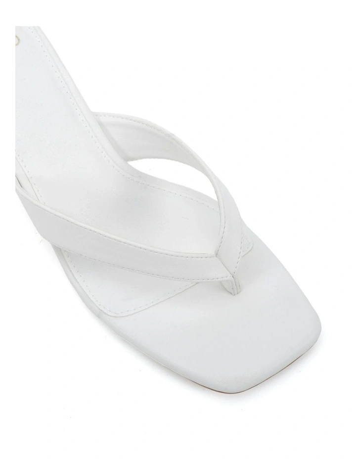 Valence Mule Heels In White image 4