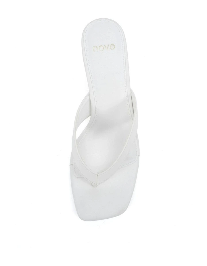 Valence Mule Heels In White image 5