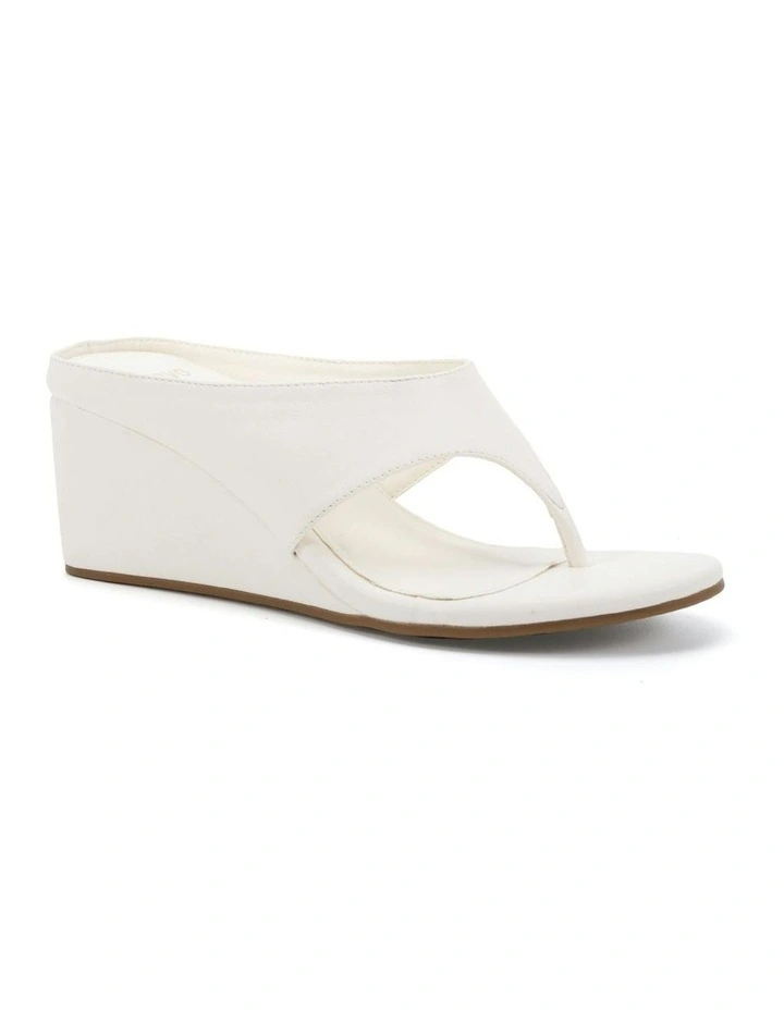 Bibi Wedge Sandals in White image 2