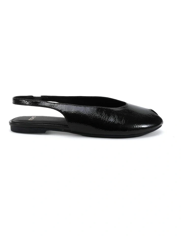 Chadwick Ballet Shoe in Black Crinkle Patent image 1