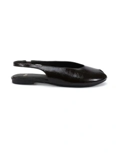 Chadwick Ballet in Espresso Crinkle Patent