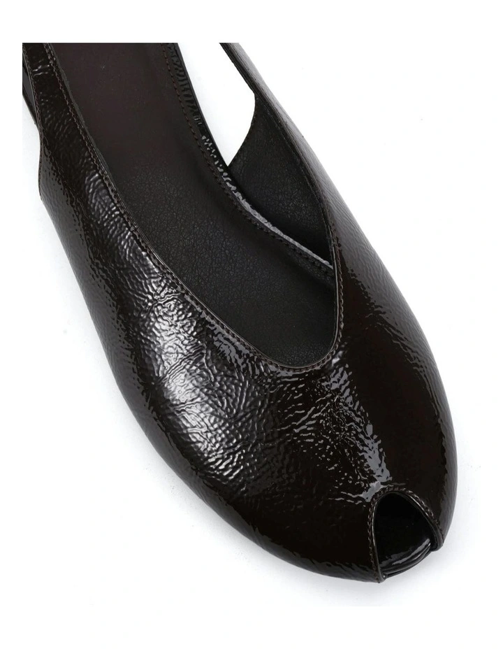 Chadwick Ballet in Espresso Crinkle Patent image 4