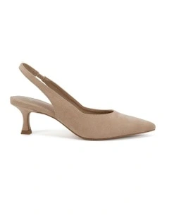 Idinna Heels in Neutral Suede