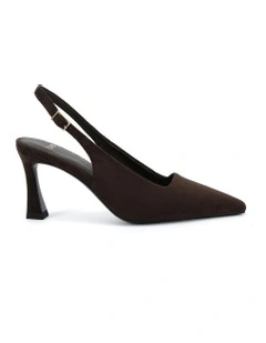 Iylah Court Heels in Espresso Suede