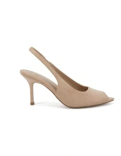 Marcella Court Heels in Neutral Suede